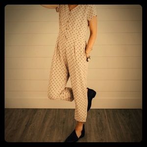 Roolee cropped polka dot jumpsuit